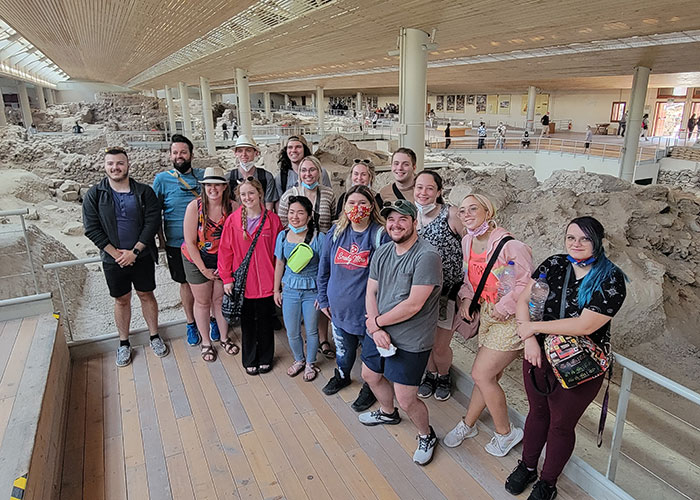 From left front: Christina Fraley, Sarah Dotson, Mei Lin Ni, Bragan Wade and Rian Moore. In back from left: Daniel Johnson, Justin Fraley, Jeron Stidham, Logan Smith, Lillie Sanders, Molly Frazier, Travis Cantrell, Chloe Allen, Tori Fultz and Paula Hall.