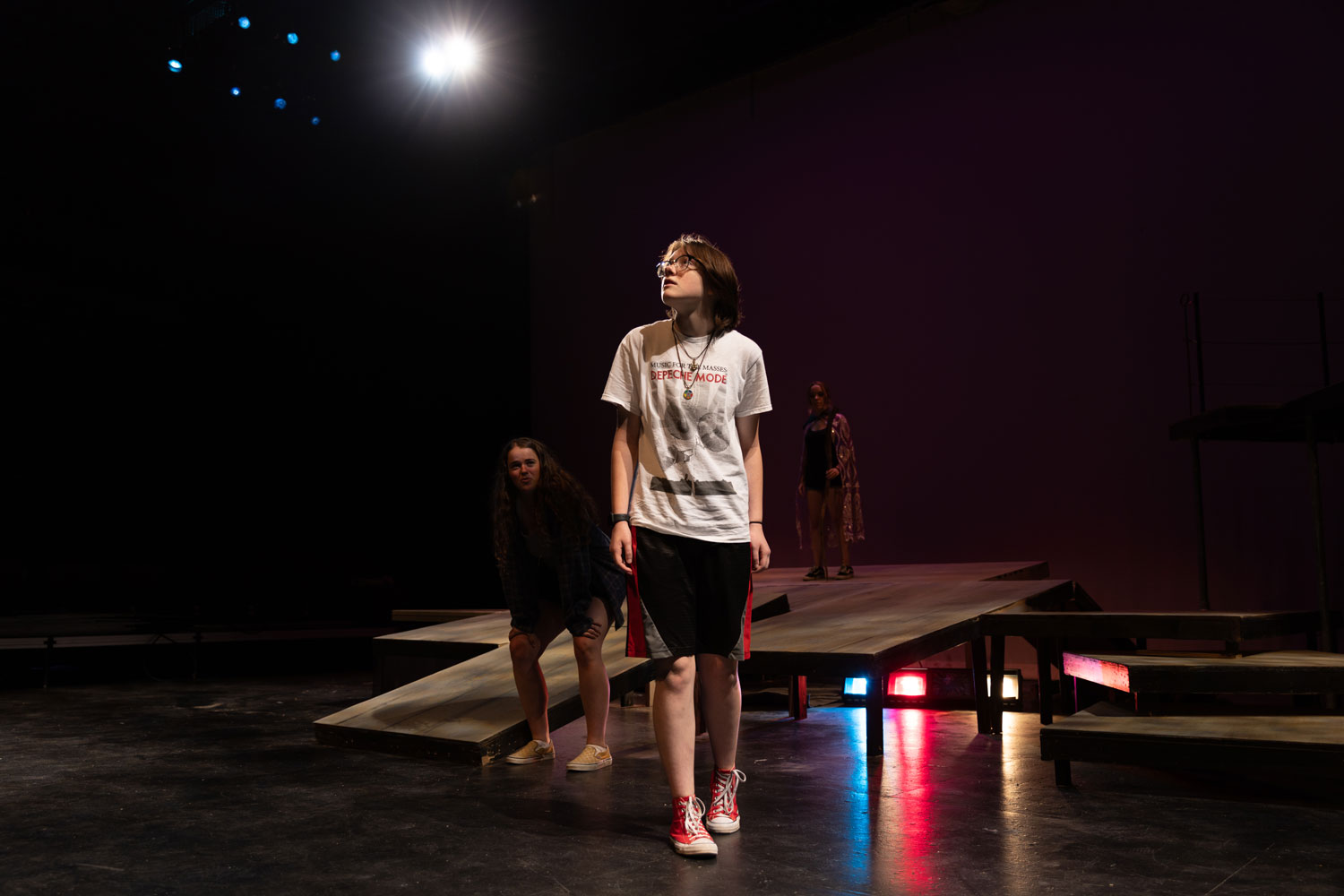 Students rehearse Shakespeare’s The Tempest during UVA Wise’s Governor’s School, a three-week residential program. 