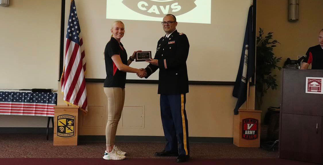 On April 27th, Cavalier Company celebrated the achievements and accomplishments of the cadets this school year. Cadets were recognized for things such as outstanding ACFT scores, excellent demonstrations of leadership, and superior academic performance.