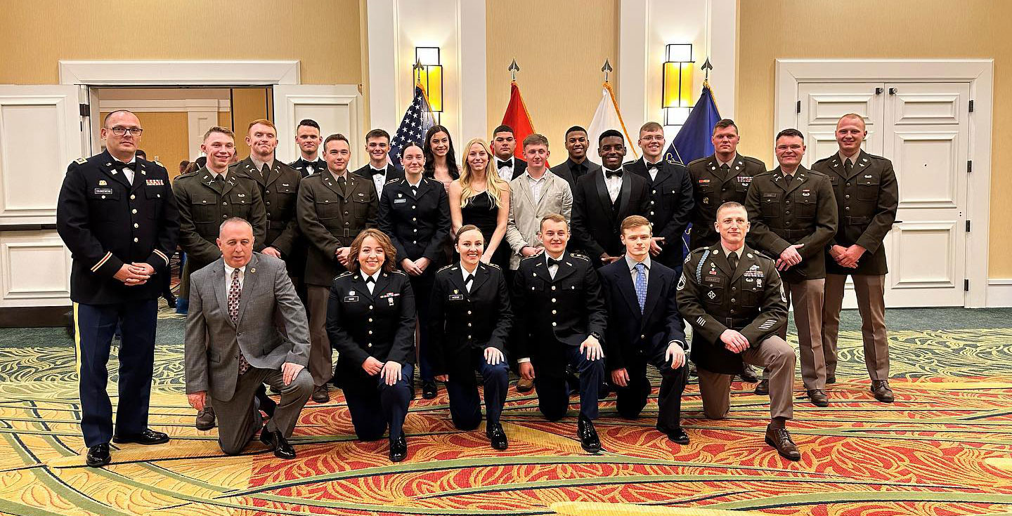 UVA Wise, Emory & Henry, Milligan University and King University attended a Military Ball hosted by ETSU. Toasts were given to admire the hard work of the programs, the cadets, and MSlVs. Celebration included a grog and after ball entertainment.