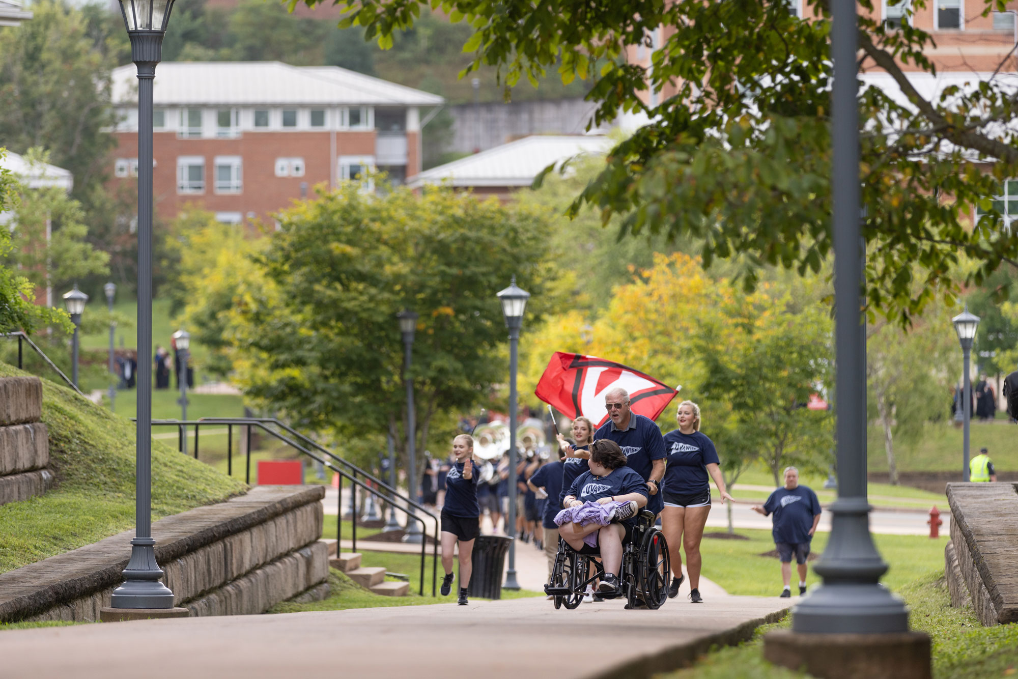 Students lined up in Cavs Gap