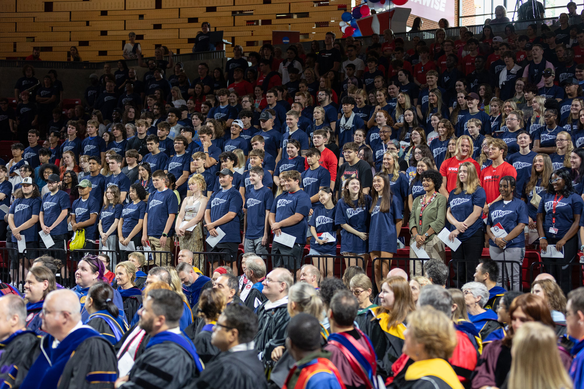 Students in Convocation Center