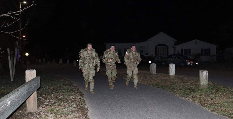 On March 1st of 2023 UVA Wise ROTC cadets are back at it and started that cold crisp morning off with an 8 Mile Ruck. The Cadets rucked with a 35 pound ruck all in preparation for the semesters final timed 12 mile ruck.