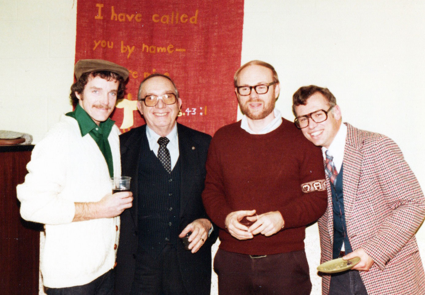 Impactful people to the Herrons during their time at CVC include, from left to right, Michael O’Donnell, Papa Joe Smiddy, Rick Herron and Jim Collie.