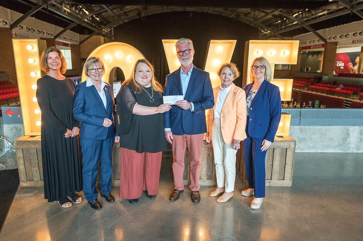 Smith Foundation members at check presentation