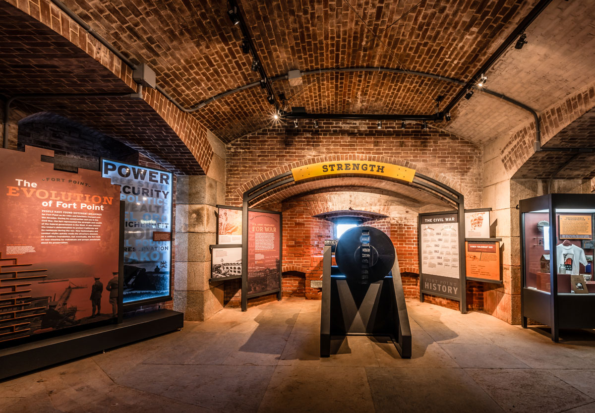 Exhibit with the National Park Service at Fort Point National Historic Site