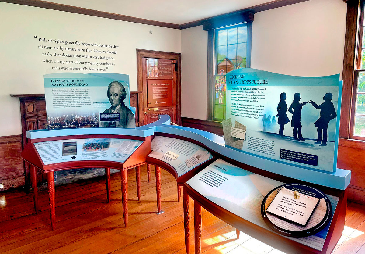 Exhibits with the National Park Service at Charles Pinckney National Historic Site