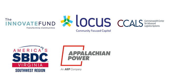 The Innovate Fund, Locus Community Focused Capital, CCALS, Virginia SBDC Network, Appalachian Power