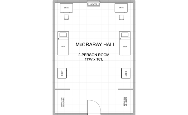 McCraray Hall floorplan