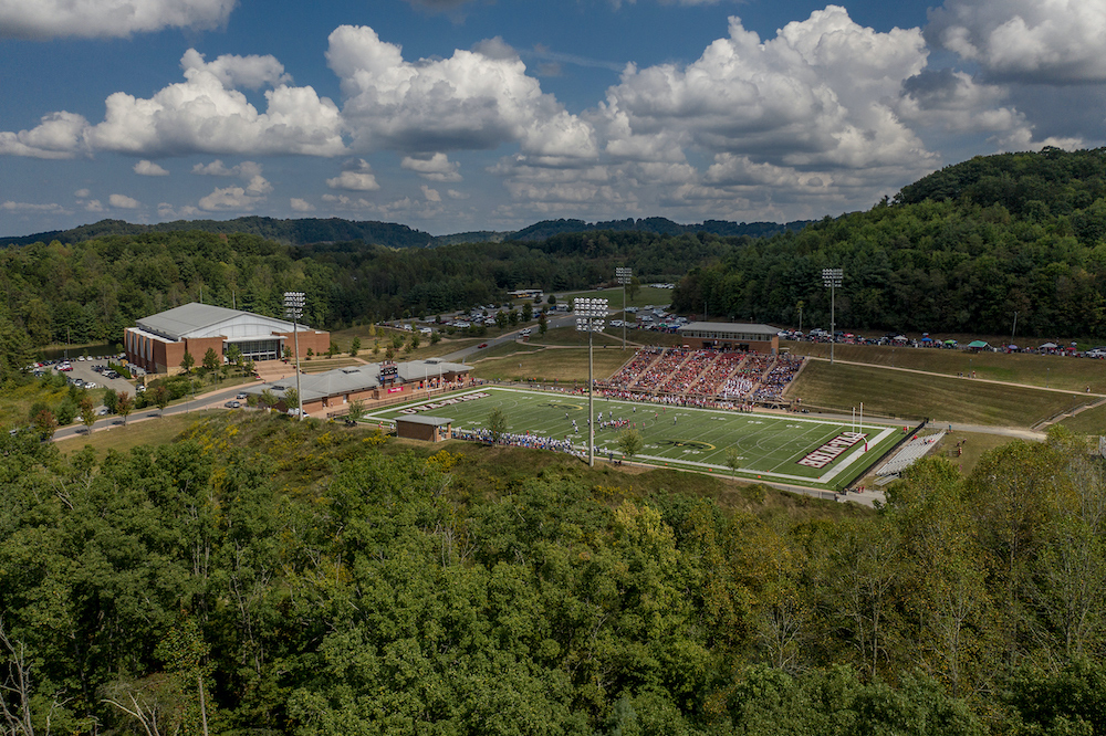 Stadium from drone shot