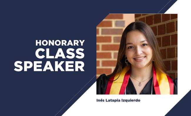 Honorary Class Speaker Inés Latapia Izquierdo