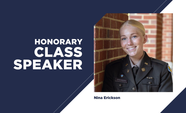 Honorary Class Speaker Nina Erickson