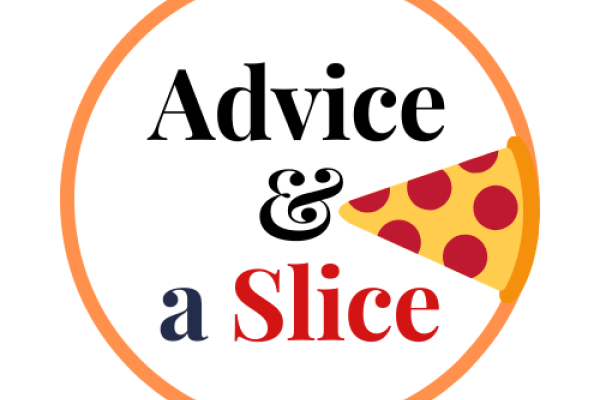 Advice & a Slice graphic