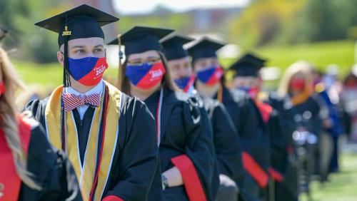 Students at Commencement