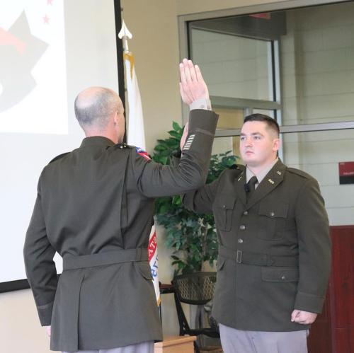 Jarrett Jessee taking oath