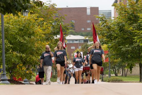 Band members leading Convocation