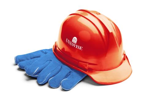 Hard hat with gloves