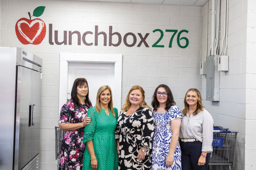 Pictured left to right: Lisa Wyckoff, Mary Beth Masters, Maranda Daniels, Cassie Dotson, Dianna James