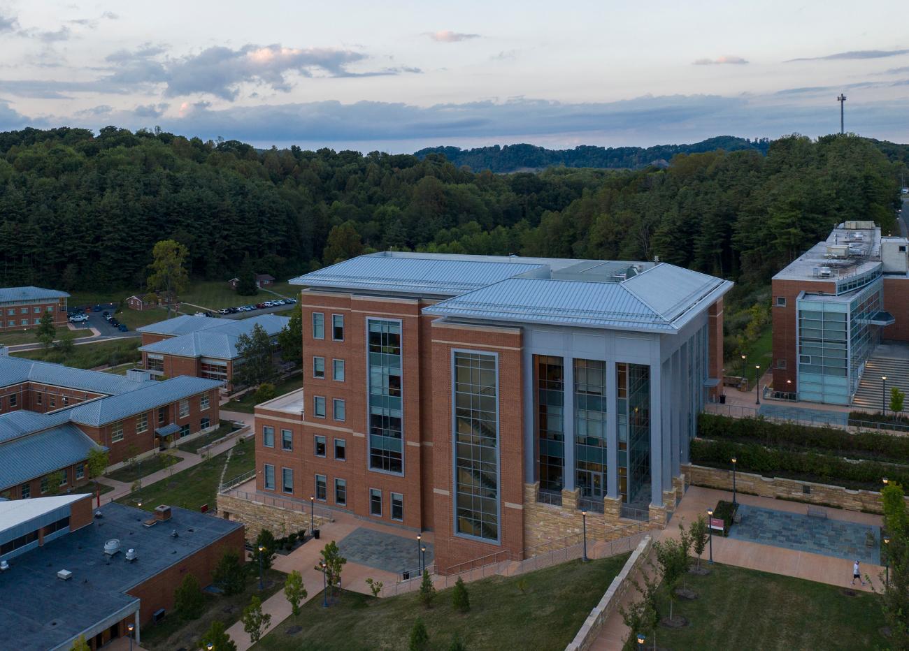 Dusk on campus