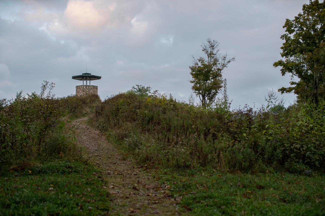 View of trail to High Knob Tower