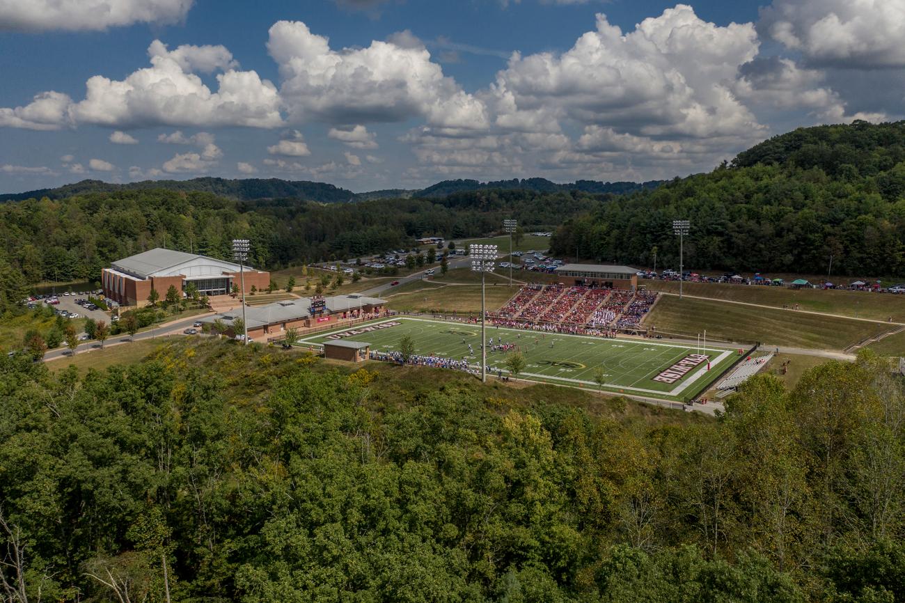View of football field