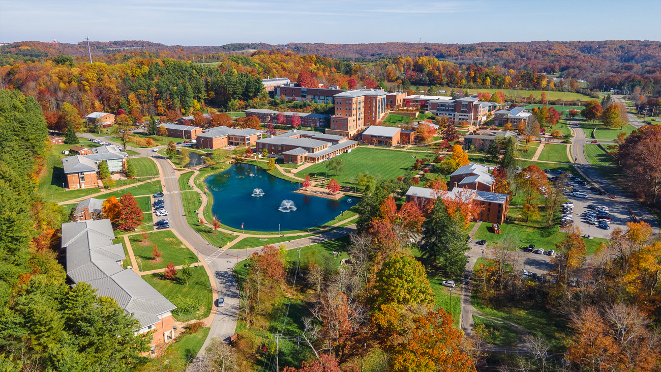 aerial view of UVA Wise campus