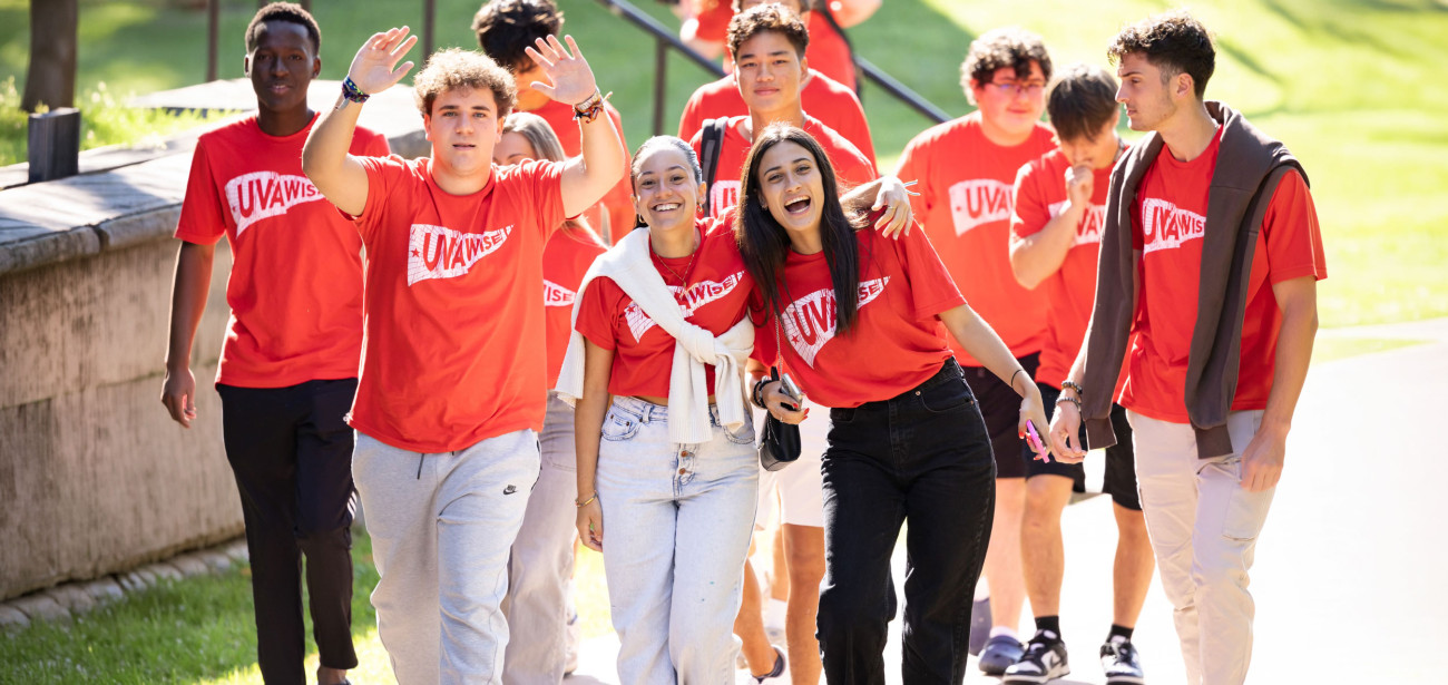 Group of students on campus