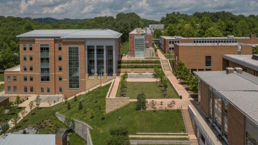 UVA Wise campus view of the library