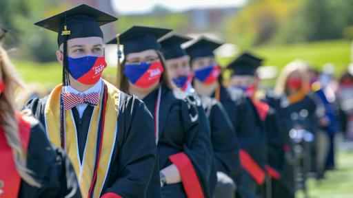 Students at Commencement